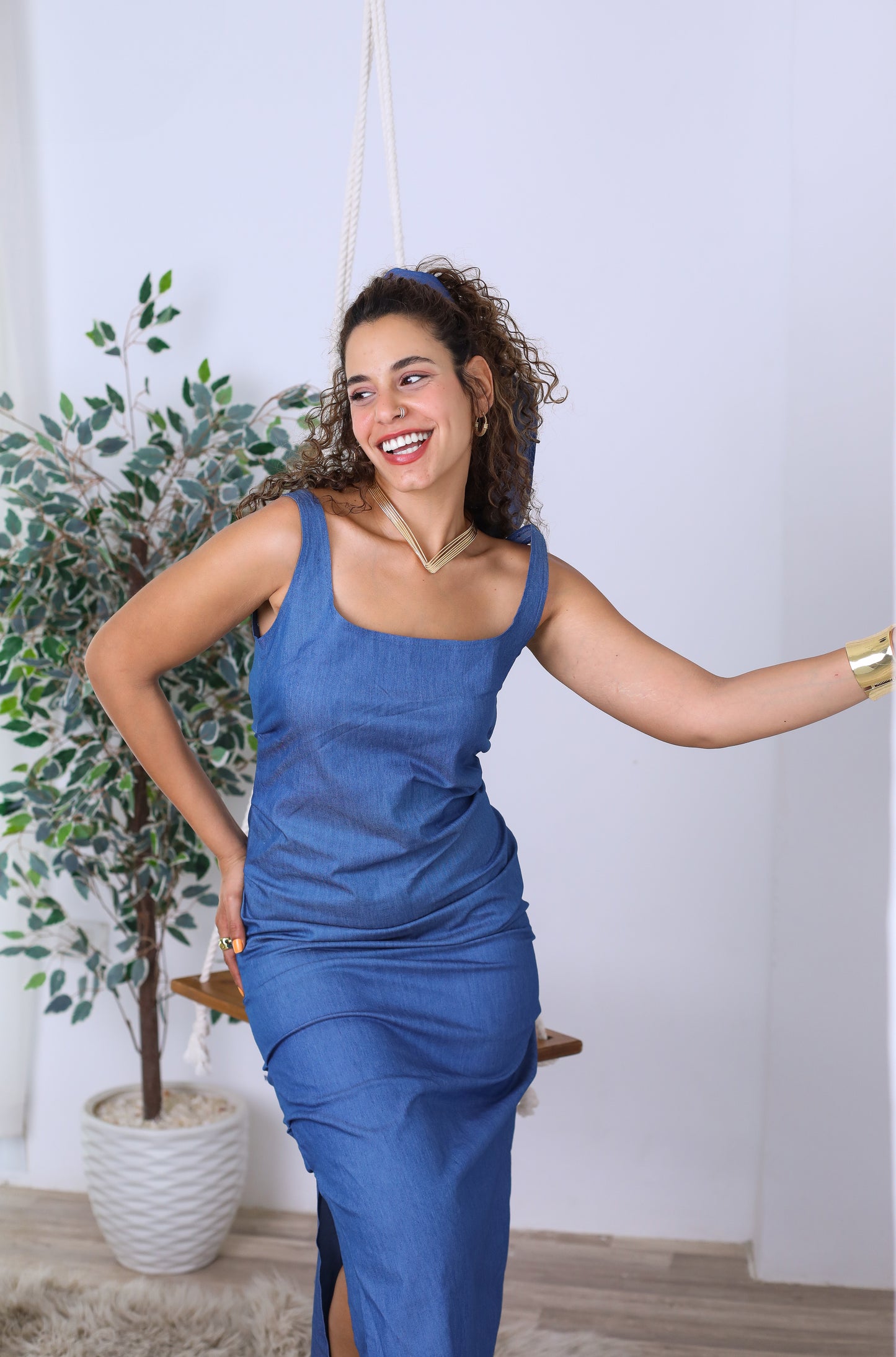 Denim dress