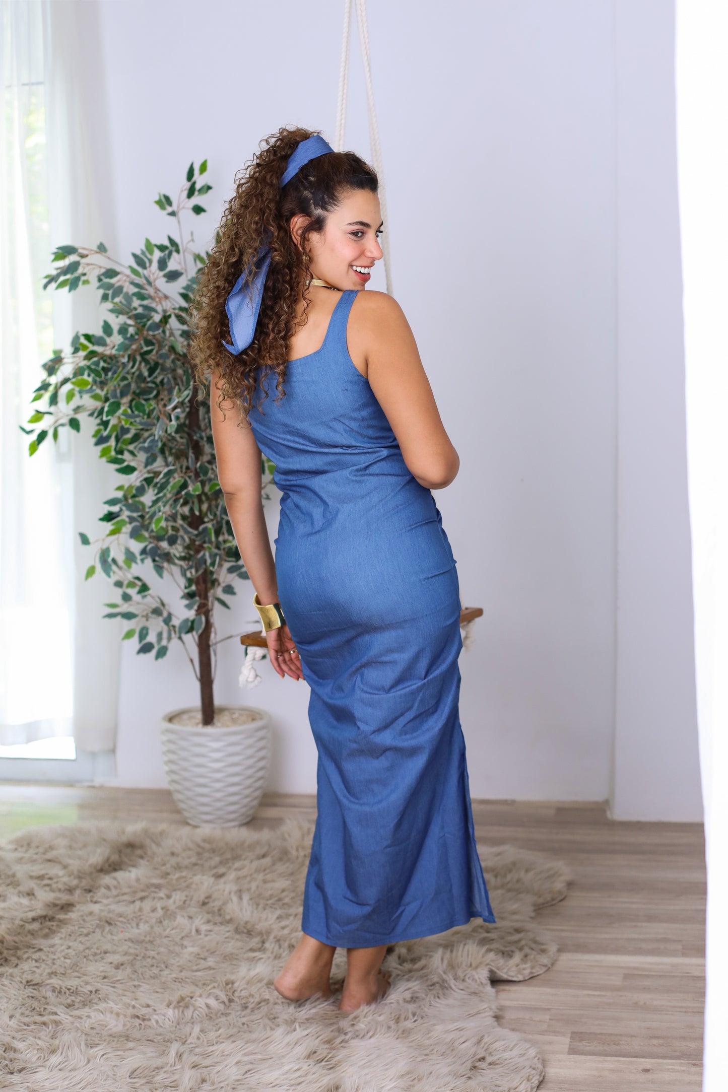 Denim dress