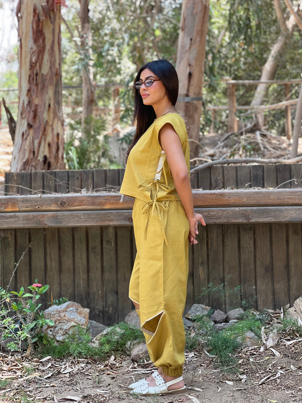 Lime Linen Set