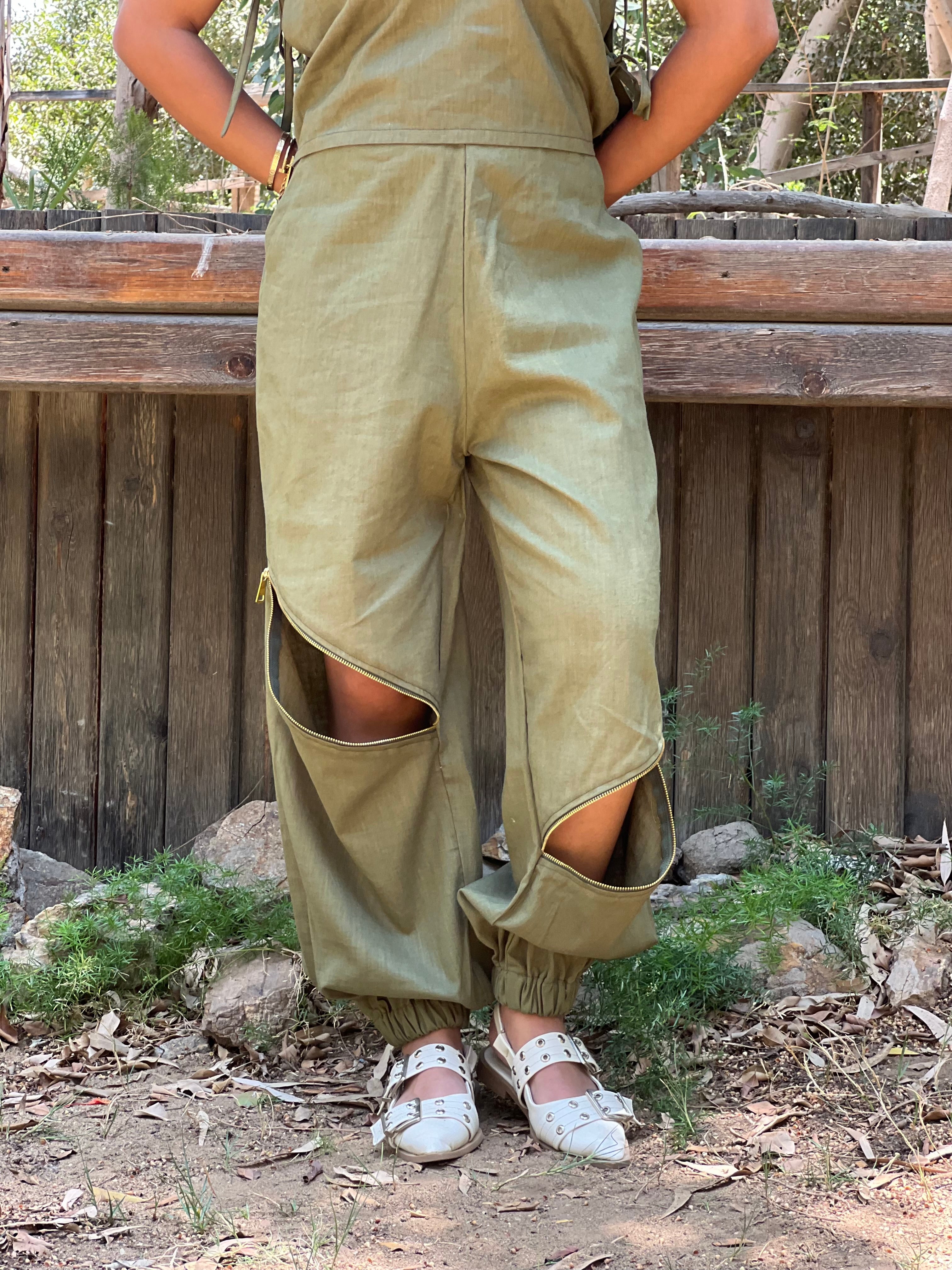 Olive Linen Set
