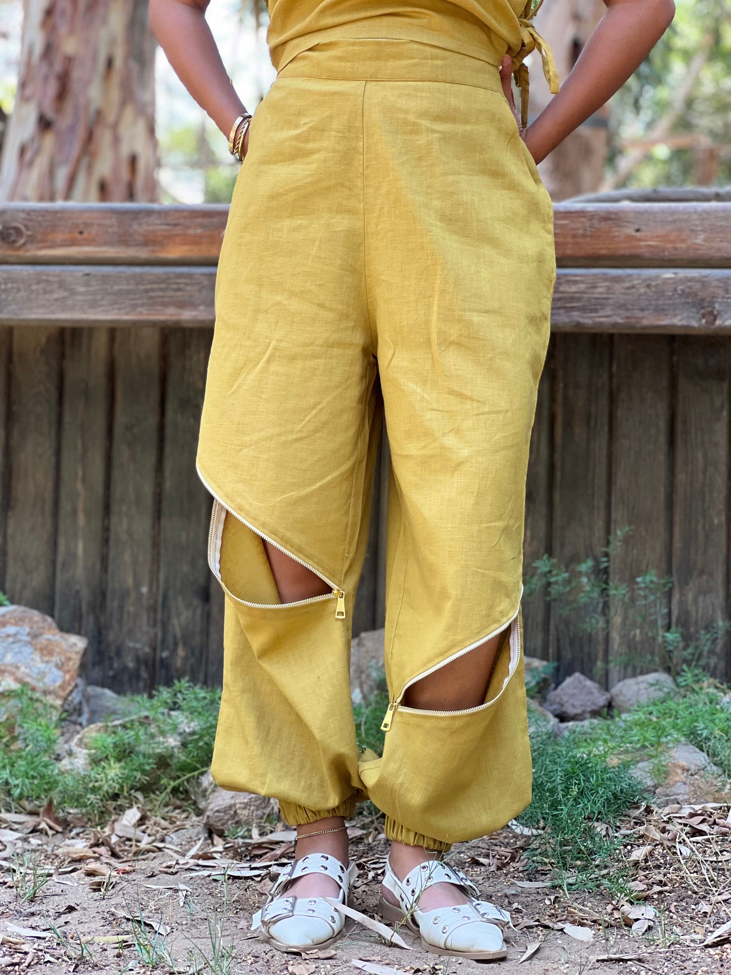 Lime Linen Set
