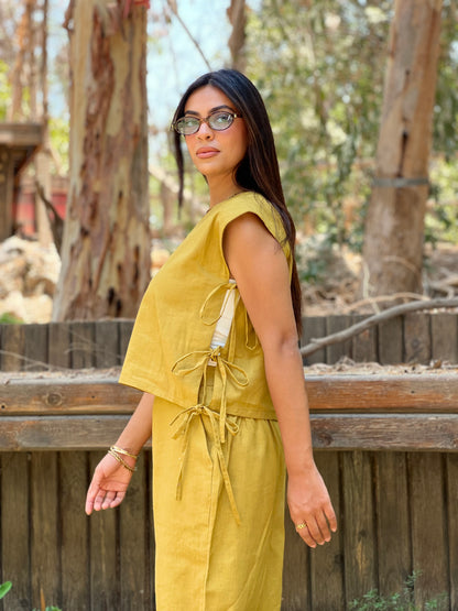 Lime Linen Set
